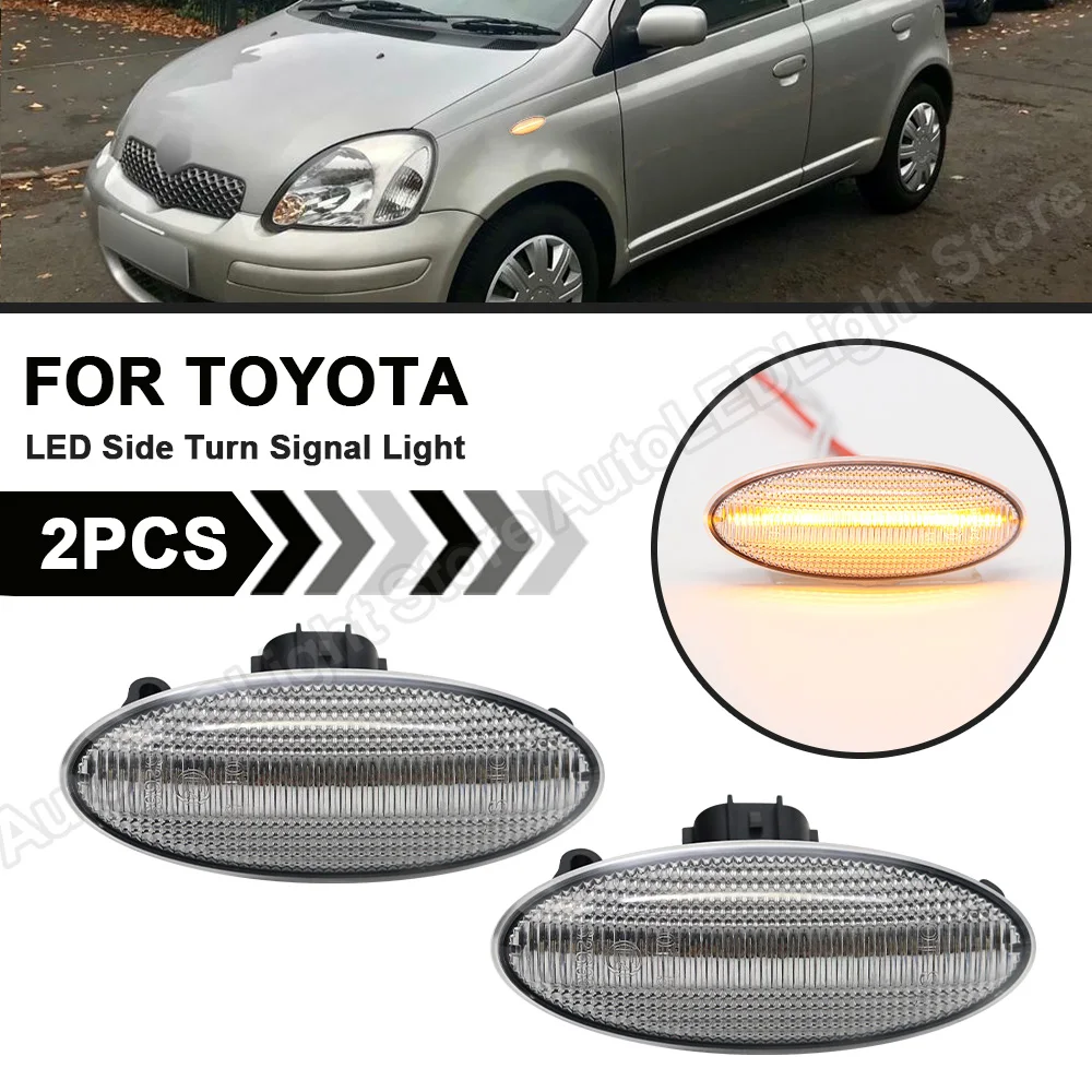 2Pcs For Toyota Yaris Vitz RAV4 Auris Corolla Conquest Verso Dynamic Clear LED Side Marker Light Turn Signal Sequential Lamp
2Pcs For Toyota Yaris Vitz RAV4 Auris Corolla Conquest Verso Dynamic Clear LED Side Marker Light Turn Signal Sequential Lamp