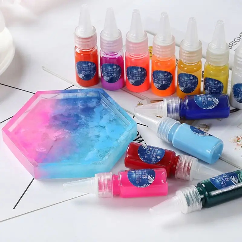 15 Colors Epoxy Pigment Liquid Colorant Dye Ink Diffusion Resin Jewelry DIY Making Crafts Accessories
15 Colors Epoxy Pigment Liquid Colorant Dye Ink Diffusion Resin Jewelry DIY Making Crafts Accessories