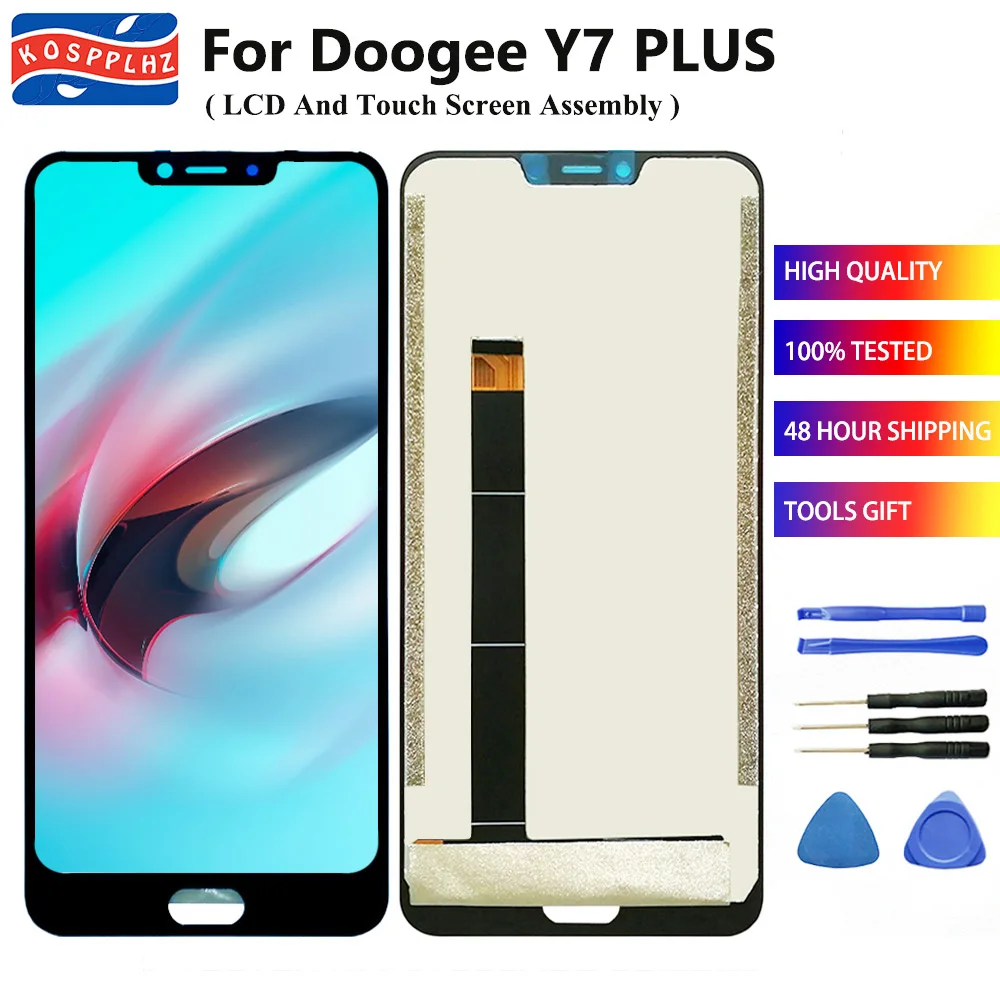 Original 6.18" For Doogee Y7 Plus LCD Display +2246x1080 Touch Screen Assembly Replacement DOOGEE Y7Plus Y7+ Android 8.1 Phone
Original 6.18" For Doogee Y7 Plus LCD Display +2246x1080 Touch Screen Assembly Replacement DOOGEE Y7Plus Y7+ Android 8.1 Phone
