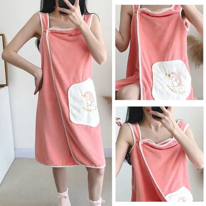 Household Wearable Bathrobes Women’s Microfiber Soft and Skin-Friendly Absorbent Bath Towels Home Textiles Bathroom Sauna Towels
Household Wearable Bathrobes Women’s Microfiber Soft and Skin-Friendly Absorbent Bath Towels Home Textiles Bathroom Sauna Towels