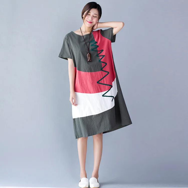 Code Suit-dress women Loose Long Short Sleeve Split Dress fashion woman clothes summer
Code Suit-dress women Loose Long Short Sleeve Split Dress fashion woman clothes summer