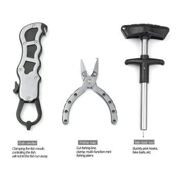 3pcs/set Fish Lip Grip Fishing Pliers multi-function Portable Fish Gripper Pliers Decoupling Device Tools
3pcs/set Fish Lip Grip Fishing Pliers multi-function Portable Fish Gripper Pliers Decoupling Device Tools