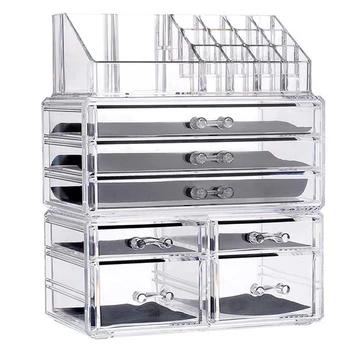 HLZS-New Clear Acrylic Makeup Organizer Large Capacity Storage Box Lipstick Holder Drawers Make Up Organizer Cosmetic Tool Brush
HLZS-New Clear Acrylic Makeup Organizer Large Capacity Storage Box Lipstick Holder Drawers Make Up Organizer Cosmetic Tool Brush