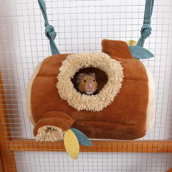 Pet Hamster Winter Sleeping Nest Warm Velvet Tree Stump for Syrian Hamster Sugar Glider Hanging Bed Hamster Nest Pet Warm House 
Pet Hamster Winter Sleeping Nest Warm Velvet Tree Stump for Syrian Hamster Sugar Glider Hanging Bed Hamster Nest Pet Warm House