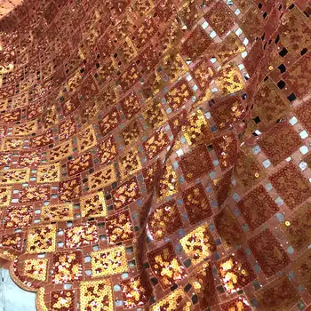 2020 Latest Double Organza Lace Orange French Sequins Lace Handcut Swiss Organza Lace Fabric With Stone For Party Dresses DG790
2020 Latest Double Organza Lace Orange French Sequins Lace Handcut Swiss Organza Lace Fabric With Stone For Party Dresses DG790
