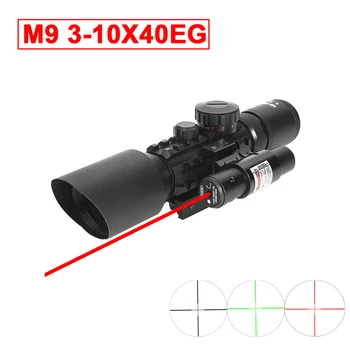 M9 3-10x42EG Tactical Optics Reflex Sight Riflescope Picatinny Weaver Mount Red Green Dot Hunting Scopes With Red Laser
M9 3-10x42EG Tactical Optics Reflex Sight Riflescope Picatinny Weaver Mount Red Green Dot Hunting Scopes With Red Laser