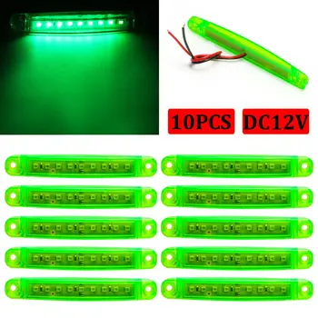10pcs Side Marker Light Green 9 LED For Bus Lorry Truck Trailer Accessories Parts
10pcs Side Marker Light Green 9 LED For Bus Lorry Truck Trailer Accessories Parts