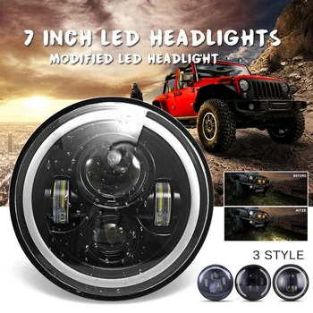 NEW 7inch Round H4 LED Headlights with Halo Ring Turn Signal Light Headlamp General Off-Road Vehicle Modified Lights For Jeep
NEW 7inch Round H4 LED Headlights with Halo Ring Turn Signal Light Headlamp General Off-Road Vehicle Modified Lights For Jeep