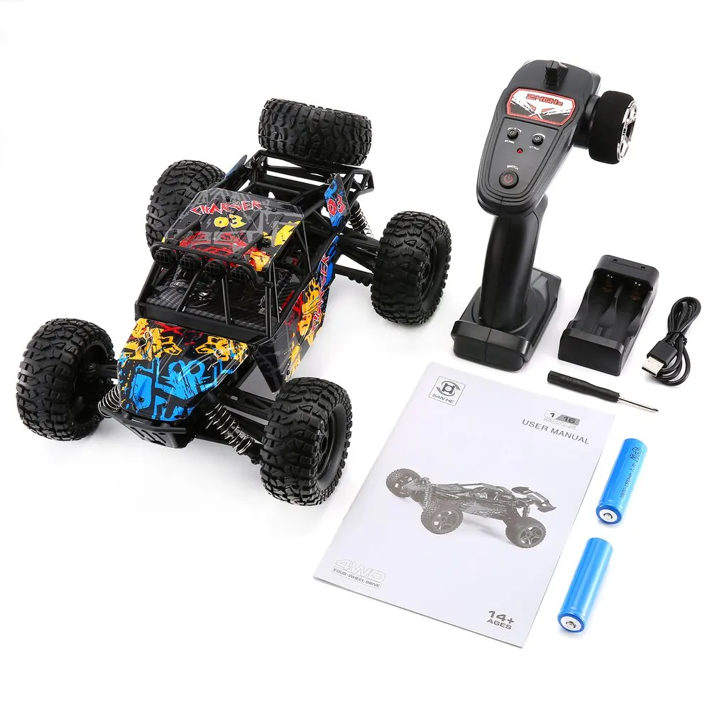 G173 1/16 2.4G 4WD Independent Suspension 40km/h High Speed Racing Car Climbing Remote Control Buggy Road Truck RC Car Model Toy
G173 1/16 2.4G 4WD Independent Suspension 40km/h High Speed Racing Car Climbing Remote Control Buggy Road Truck RC Car Model Toy