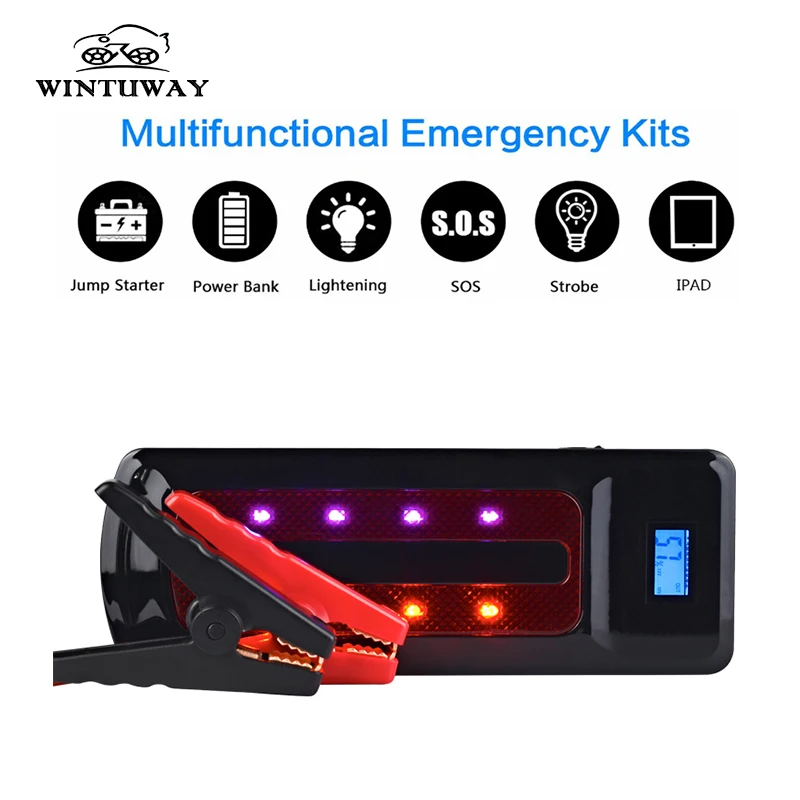 WINTUWAY 22000mAh Car Jump Starter 12V Starting Up Petrol 8.0L Diesel 6.0L Car Booster Power Bank For Car Startings Device
WINTUWAY 22000mAh Car Jump Starter 12V Starting Up Petrol 8.0L Diesel 6.0L Car Booster Power Bank For Car Startings Device