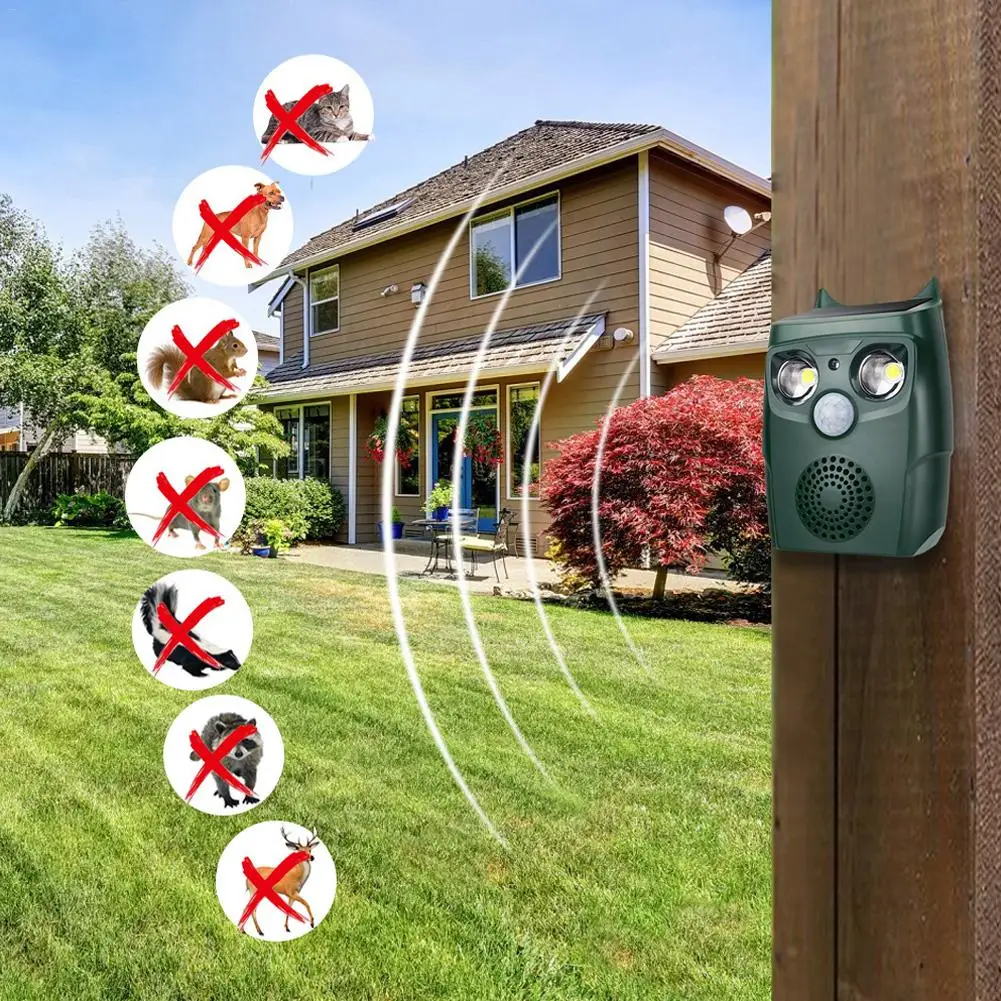 Outdoor Ultrasonic Solar Pest Repeller Animal Pest Mouse Repeller PIR Sensor Garden Bird Cat Dog Fox Repellent Keep Animals Away
Outdoor Ultrasonic Solar Pest Repeller Animal Pest Mouse Repeller PIR Sensor Garden Bird Cat Dog Fox Repellent Keep Animals Away
