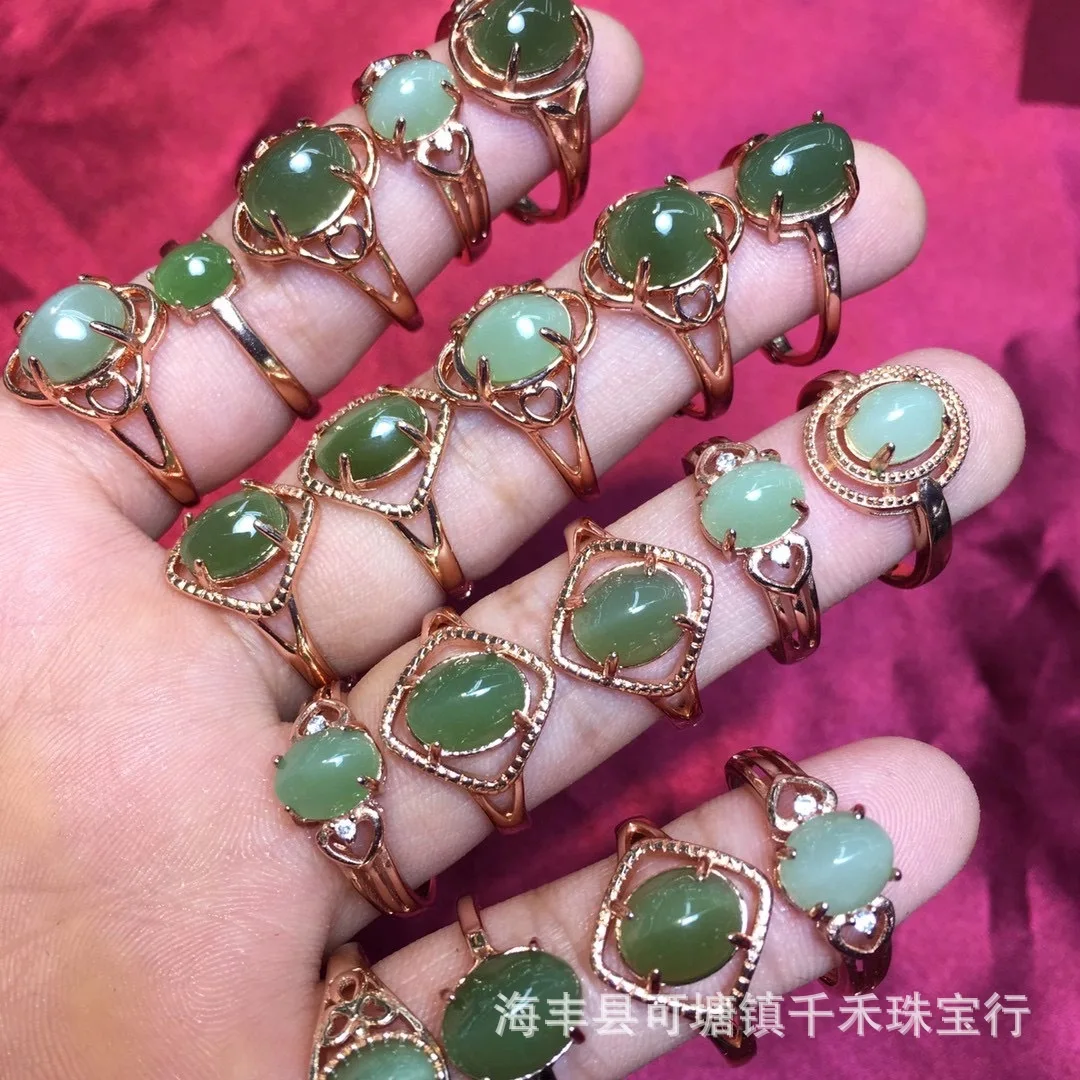 2021 Natural Hetian Jasper Cat Eye Ring Banquet Engagement Wedding Anniversary Fashion Novel Inlaid Rose Ring
2021 Natural Hetian Jasper Cat Eye Ring Banquet Engagement Wedding Anniversary Fashion Novel Inlaid Rose Ring
