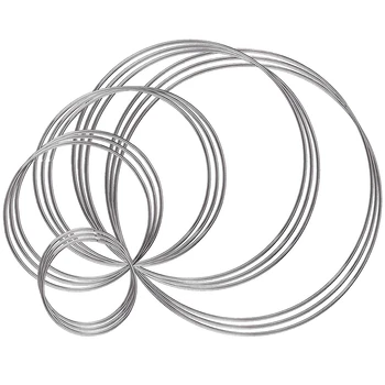 Metal Rings Hoops 15 Pieces Craft Silver Rings for Dream Catcher, Macrame and Other DIY Projects in 5 Sizes (2 Inch, 3.14 Inch,
Metal Rings Hoops 15 Pieces Craft Silver Rings for Dream Catcher, Macrame and Other DIY Projects in 5 Sizes (2 Inch, 3.14 Inch,