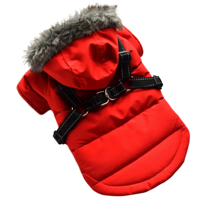 2 In 1 Large Pet Dog Hooded Jacket With Harness For Dog Waterproof Warm Autumn Winter Dog Coat Ski Costume Pet Clothes 2 In 1 Large Pet Dog Hooded Jacket With Harness For Dog Waterproof Warm Autumn Winter Dog Coat Ski Costume Pet Clothes