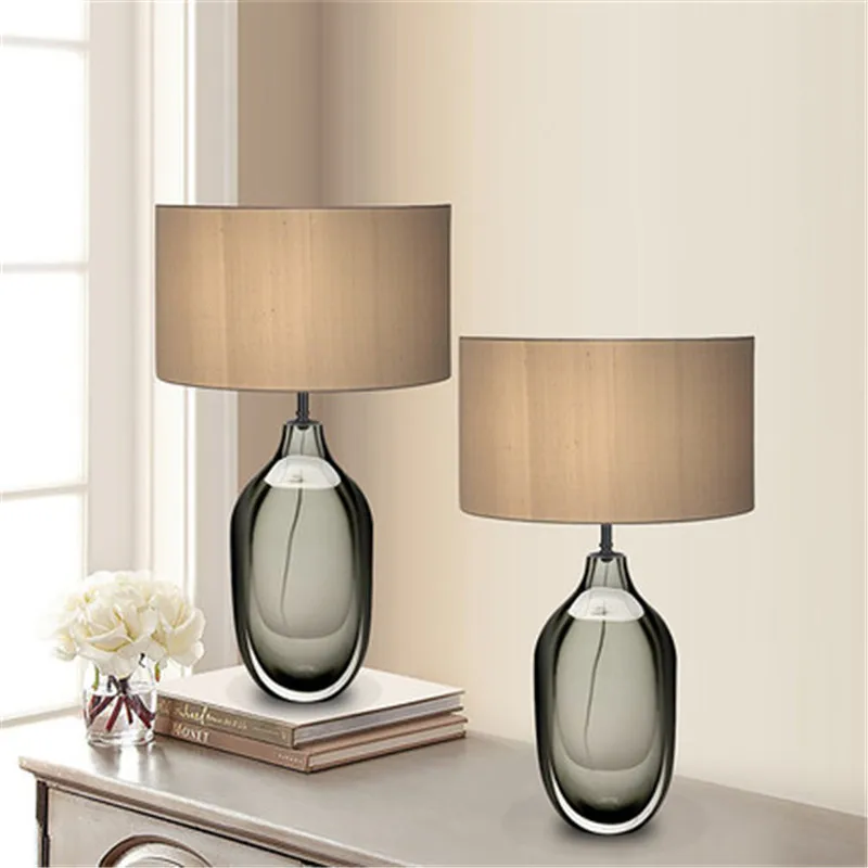 Modern Simple Glass Table Light Bedroom Bedside Desk Lamp Designer Model Room Study Creative Nordic Fabric Home Deco Table Lamp
Modern Simple Glass Table Light Bedroom Bedside Desk Lamp Designer Model Room Study Creative Nordic Fabric Home Deco Table Lamp