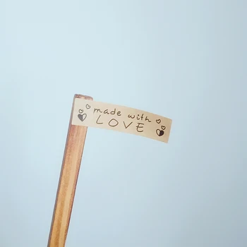 120 Pcs/lot "Hand made with love" slogan Kraft paper Seal sticker For handmade products baking products sealing sticker Label 
120 Pcs/lot "Hand made with love" slogan Kraft paper Seal sticker For handmade products baking products sealing sticker Label