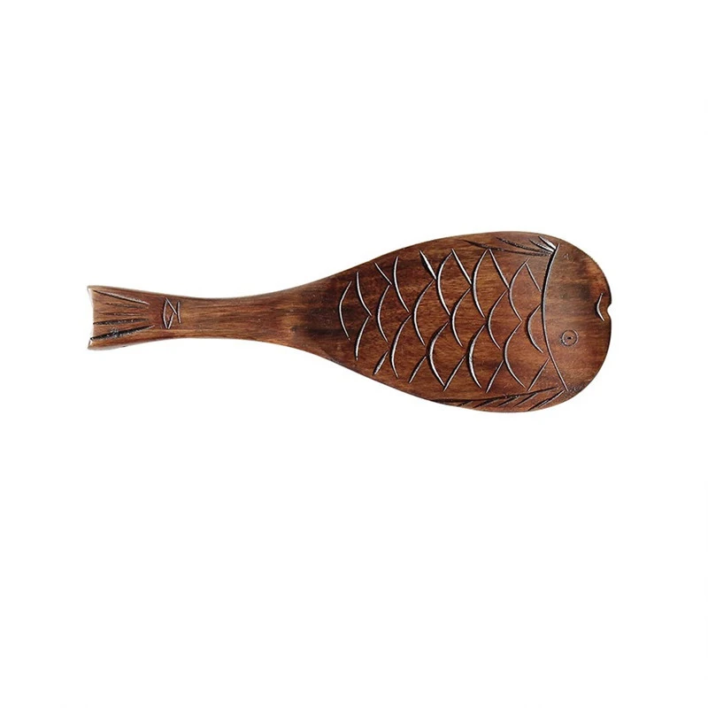 Rice Spoon Fish Shape Non-Stick Rice Paddle Wooden Spoon Japanese Hand-Carved Kitchen Flatware Spoons Tableware Craft Teaspoon
Rice Spoon Fish Shape Non-Stick Rice Paddle Wooden Spoon Japanese Hand-Carved Kitchen Flatware Spoons Tableware Craft Teaspoon