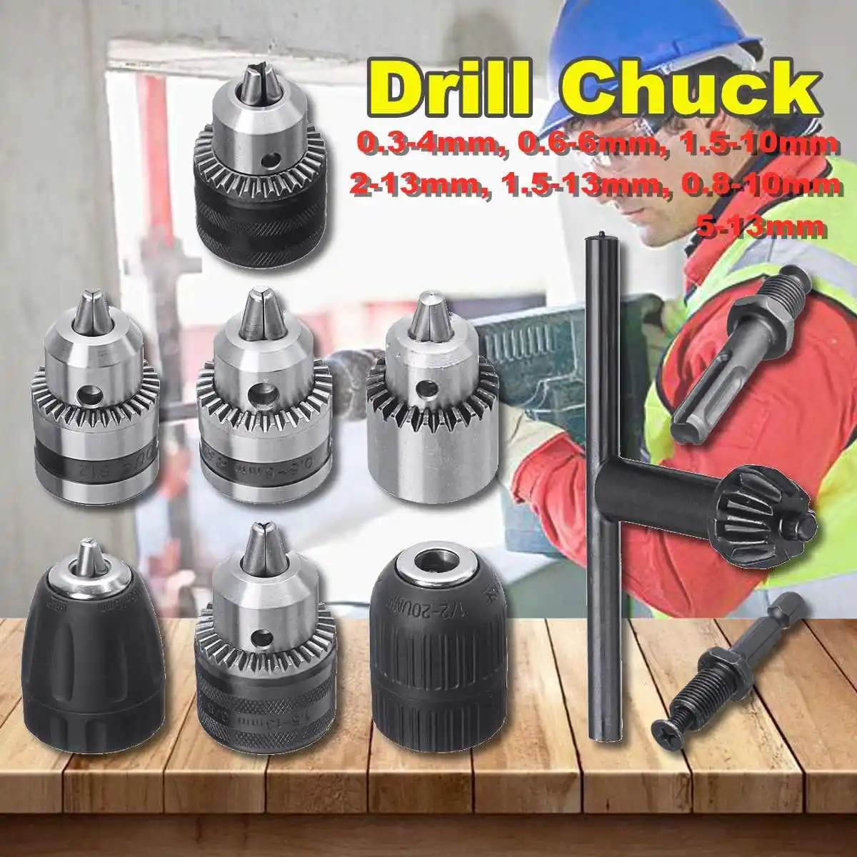 7 Types Chuck Screwdriver Impact Driver Converter Adapter Hex Shank Coupling Kit Connecting Rod Wrench Electric Hand Drill Chuck
7 Types Chuck Screwdriver Impact Driver Converter Adapter Hex Shank Coupling Kit Connecting Rod Wrench Electric Hand Drill Chuck