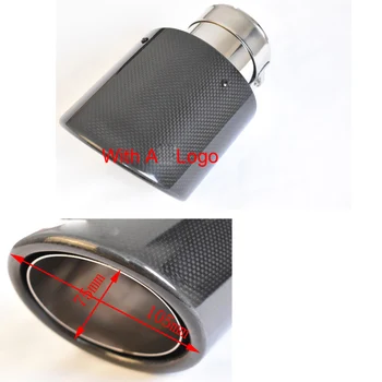 1 PC Oval Slanted exhaust tip Carbon Fiber With A Logo Exhaust tip car muffler pipe for BMW car styling
1 PC Oval Slanted exhaust tip Carbon Fiber With A Logo Exhaust tip car muffler pipe for BMW car styling