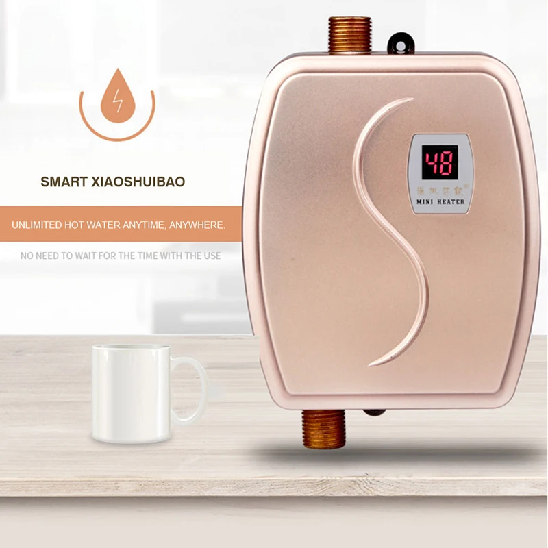 Instant Electric Water Heater Hot Water LED Faucet Small Kitchen Treasure Fast Heating Thermostat hot and cold dual-use Heating
Instant Electric Water Heater Hot Water LED Faucet Small Kitchen Treasure Fast Heating Thermostat hot and cold dual-use Heating