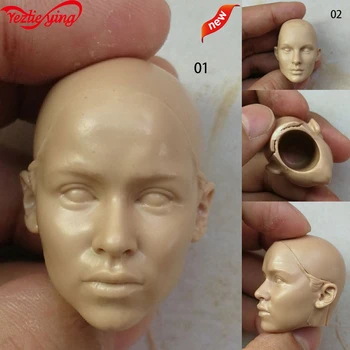 

1/6 Daenerys Targaryen Unpainted Natalie Portman Head Sculpt Mold DIY Black Swan Raytheon Carving Art for 12''Female Body Figure