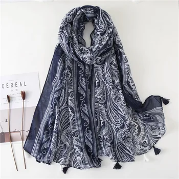 2020 New Style Fashion Scarf Women Dark Blue Shawl Autumn Winter Versatile Silk Scarves Spring Autumn Cotton Linen Warm head 
2020 New Style Fashion Scarf Women Dark Blue Shawl Autumn Winter Versatile Silk Scarves Spring Autumn Cotton Linen Warm head