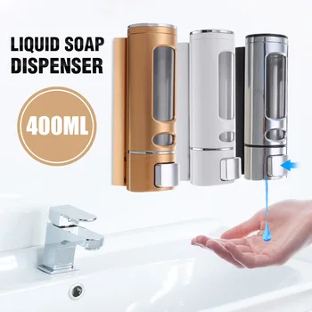 400ml Wall Mount Liquid Soap Dispenser Plastic Kitchen Bathroom Shampoo Dispensers Liquid Soap Container Bathroom Accessories
400ml Wall Mount Liquid Soap Dispenser Plastic Kitchen Bathroom Shampoo Dispensers Liquid Soap Container Bathroom Accessories