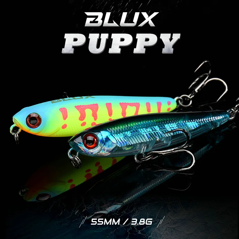 BLUX Floating Pencil WTD 55mm 3.8g Topwater Fishing Lure Freshwater Walk The Dog Artificial Hard Plastic Bait Trout Bass Tackle | Спорт и