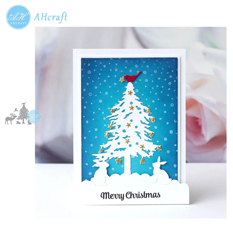 AHcraft Spruce tree and elk Set Metal Cutting Dies Scrapbook paper craft knife mould blade punch stencils 2019 die cut
AHcraft Spruce tree and elk Set Metal Cutting Dies Scrapbook paper craft knife mould blade punch stencils 2019 die cut