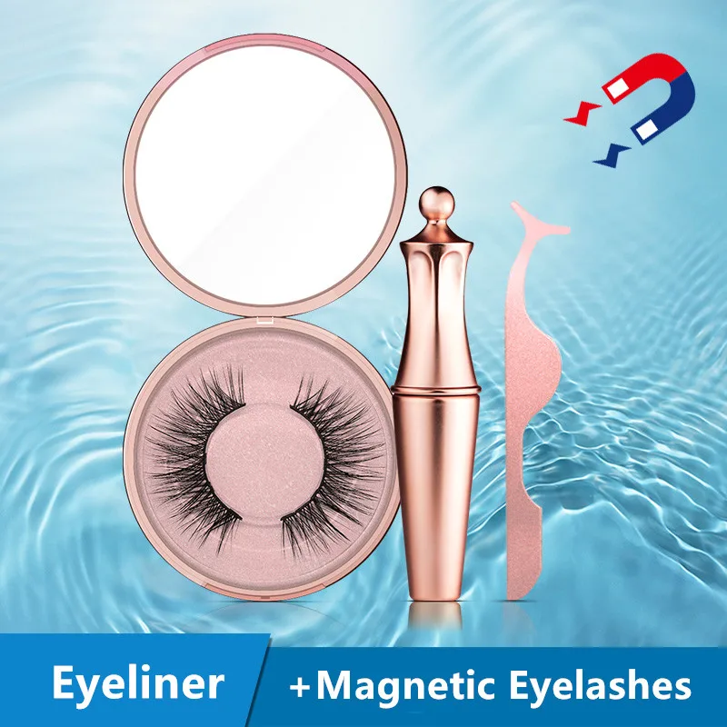 1 pair of Natural Magnetic Eyelashes 4ml Liquid Eyeliner False Eyelashes 3D lashes With Gift Box Tweezer Set cils magnetique
1 pair of Natural Magnetic Eyelashes 4ml Liquid Eyeliner False Eyelashes 3D lashes With Gift Box Tweezer Set cils magnetique