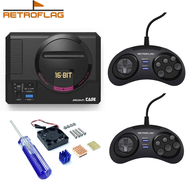 Retroflag MEGAPi Case with Classic Wired USB Gamepad Game Controller Functional Button for Raspberry Pi 3 B Plus (3B+) / 3B / 2B
Retroflag MEGAPi Case with Classic Wired USB Gamepad Game Controller Functional Button for Raspberry Pi 3 B Plus (3B+) / 3B / 2B
