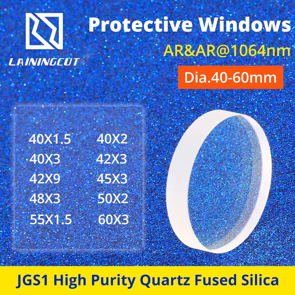 Protective Windows Laser Protective Lenses Dia.40-60 For Raytools Precitec WSX HSG HIGHYAG Fiber Cutting Machine Debris Shield
Protective Windows Laser Protective Lenses Dia.40-60 For Raytools Precitec WSX HSG HIGHYAG Fiber Cutting Machine Debris Shield