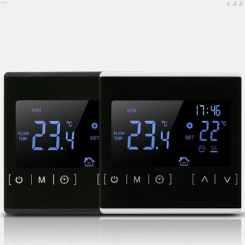 LCD Touch Screen Thermostat Electric Floor Heating System Water Heating Thermoregulator AC85-240V Temperature Controller
LCD Touch Screen Thermostat Electric Floor Heating System Water Heating Thermoregulator AC85-240V Temperature Controller