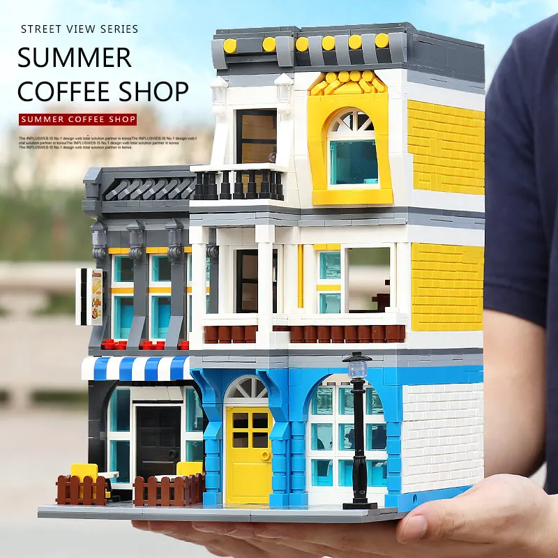 15002 Street Building Series The Summer Coffee Shop Compatible With 10182 Model Building Block Assembly Kids Toys Gift
15002 Street Building Series The Summer Coffee Shop Compatible With 10182 Model Building Block Assembly Kids Toys Gift
