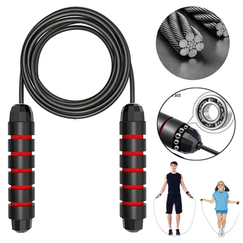 Wire Rope Skipping Training Rope Men and Women Fitness Equipment Sporting Goods (Black / Red / Blue / Green)
Wire Rope Skipping Training Rope Men and Women Fitness Equipment Sporting Goods (Black / Red / Blue / Green)
