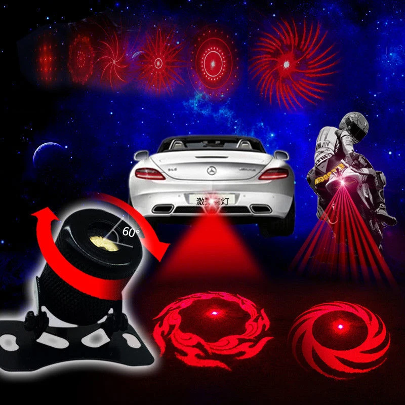 Anti-collision Laser Fog Light Warning Light Decorative lights CarAuto Parking Stop Braking Signal Indicators Motorcycle LED
Anti-collision Laser Fog Light Warning Light Decorative lights CarAuto Parking Stop Braking Signal Indicators Motorcycle LED