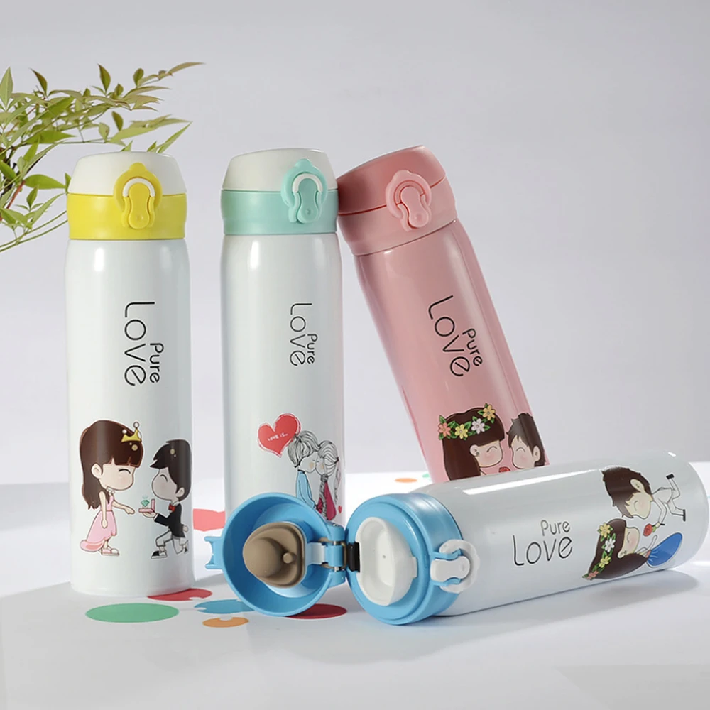 500ml Pure Love Vacuum Thermos Cup Stainless Steel Bottle Bounce Cover Travel Heat Preservation Water Drink Christmas Gifts
500ml Pure Love Vacuum Thermos Cup Stainless Steel Bottle Bounce Cover Travel Heat Preservation Water Drink Christmas Gifts