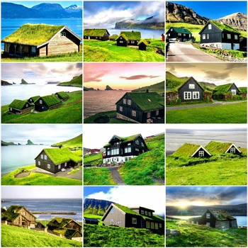 HUACAN Painting By Number House Landscape Kits Drawing Canvas HandPainted DIY Picture By Numbers Scenery Home Decoration Gift
HUACAN Painting By Number House Landscape Kits Drawing Canvas HandPainted DIY Picture By Numbers Scenery Home Decoration Gift