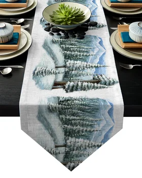 Christmas Tree Winter Snow White Snow Azure Table Runner Table Flag Home Party Decorative Tablecloth Table Runners
Christmas Tree Winter Snow White Snow Azure Table Runner Table Flag Home Party Decorative Tablecloth Table Runners
