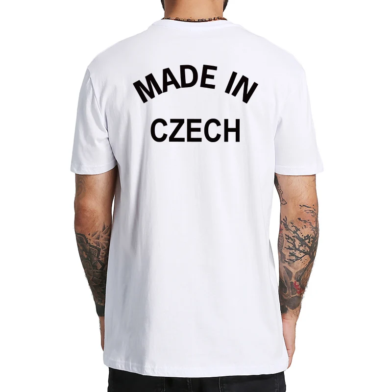 EU Size Made in Czech Republic Funny T Shirts Men Joke Print Back Tee Novelty 100% Cotton Summer Tops
EU Size Made in Czech Republic Funny T Shirts Men Joke Print Back Tee Novelty 100% Cotton Summer Tops