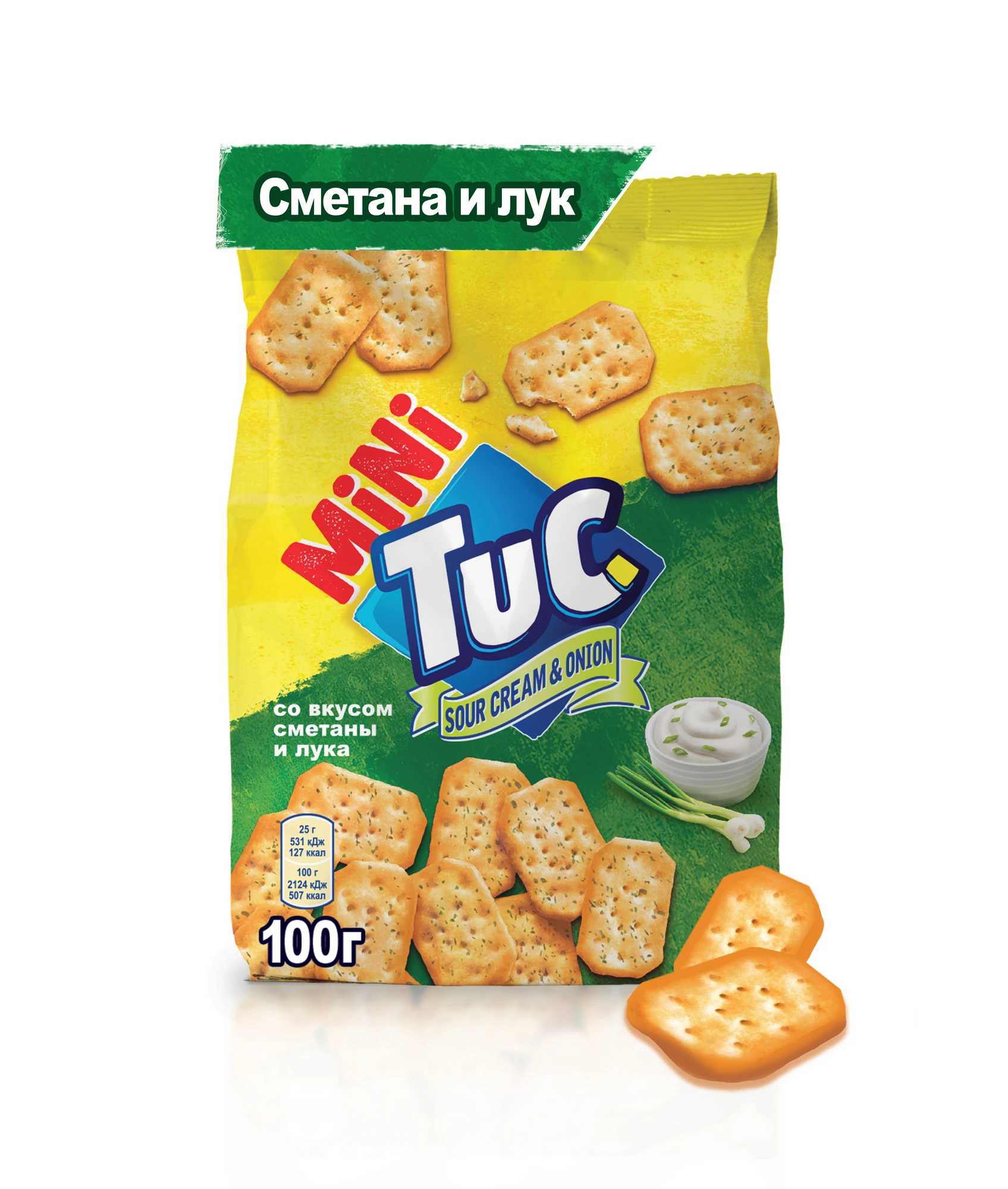 TUC МИНИ крекер со вкусом сметаны и лука 100г | Продукты