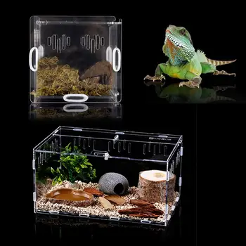 Latest Reptile Breeding Box Acrylic Transparent Sliding Cover Reptile Tank Insect Spiders Tortoise Lizard Feeding Box Terrarium
Latest Reptile Breeding Box Acrylic Transparent Sliding Cover Reptile Tank Insect Spiders Tortoise Lizard Feeding Box Terrarium