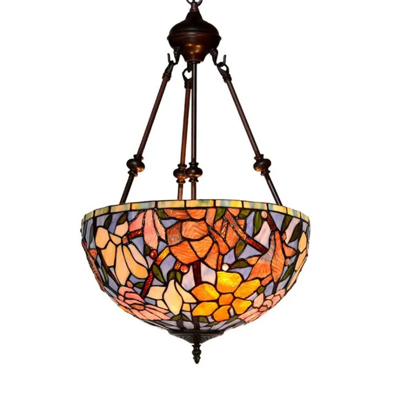 Tiffany Ceiling lamp Handmade Glass Baroque Pastoral Country Hanging Lamp for Foyer Bed Room Balcony Dia 40cm 1121
Tiffany Ceiling lamp Handmade Glass Baroque Pastoral Country Hanging Lamp for Foyer Bed Room Balcony Dia 40cm 1121