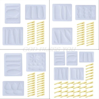Crystal Epoxy Resin Mold Hair Clip Barrette Casting Silicone Mould DIY Crafts Jewelry Making Tools Drop Shipping
Crystal Epoxy Resin Mold Hair Clip Barrette Casting Silicone Mould DIY Crafts Jewelry Making Tools Drop Shipping