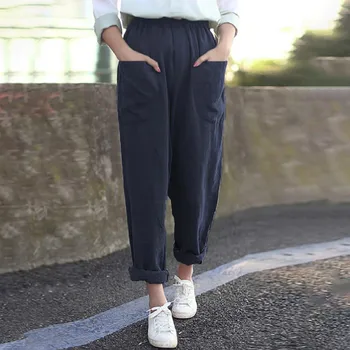 Women Fashion Harajuku Loose High-Elastic Sports Pants Solid Color Leggings Pocket Casual Straight Trousers
Women Fashion Harajuku Loose High-Elastic Sports Pants Solid Color Leggings Pocket Casual Straight Trousers