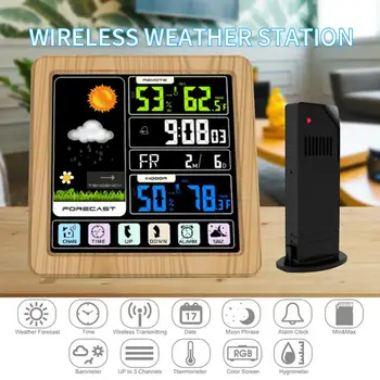 Multicolor LED Display Kitchen Waterproof Automatic Weather Forecast Wireless Weather Station Sensors Multi-Functional Accurate
Multicolor LED Display Kitchen Waterproof Automatic Weather Forecast Wireless Weather Station Sensors Multi-Functional Accurate