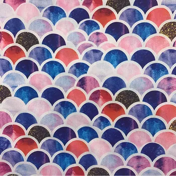 Beautiful 100% Cotton Fabric Colour Colorful fish scale Pattern Digital Print Sewing Material DIY Home Patchwork Dress Clothing
Beautiful 100% Cotton Fabric Colour Colorful fish scale Pattern Digital Print Sewing Material DIY Home Patchwork Dress Clothing