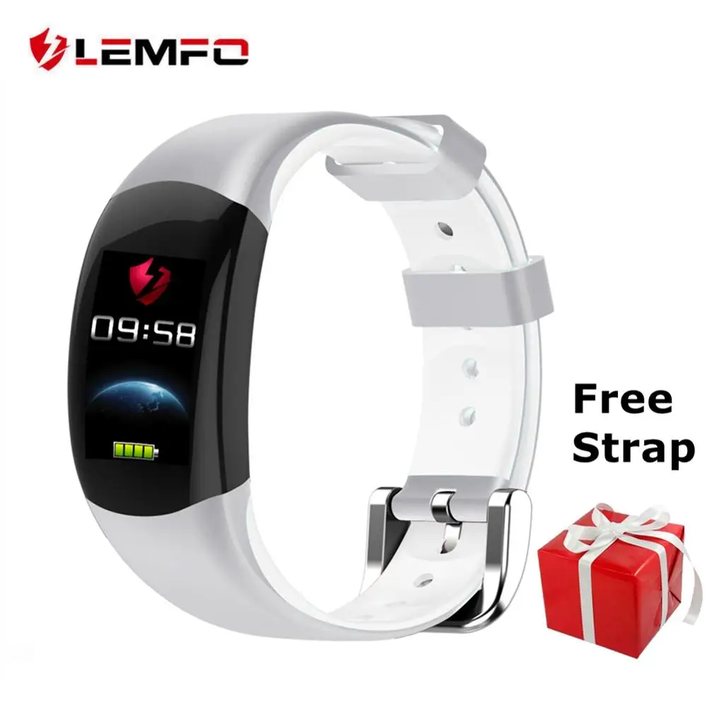 

LEMFO Fitness Bracelet IP68 Waterproof Heart Rate Blood Pressure Monitor Pedometer Sedentary Reminder Smart Wristband For Men