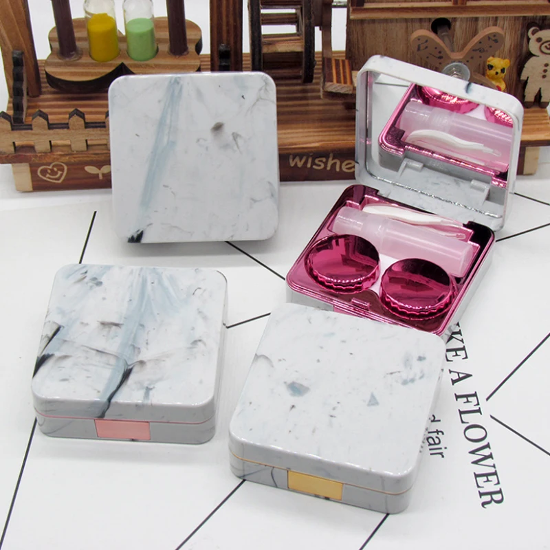 Square Contact Lenses Case Marble Surface Mirror Lens Container Box Travel Eye Contacts Holder Cover Soaking Contact Lenses
Square Contact Lenses Case Marble Surface Mirror Lens Container Box Travel Eye Contacts Holder Cover Soaking Contact Lenses