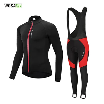 WOSAWE Cycling Jersey Set Winter Thermal Fleece Ropa Ciclismo Gel Pad Bicycle Bike Riding Jacket Bib Pants Set Cycling Clothing
WOSAWE Cycling Jersey Set Winter Thermal Fleece Ropa Ciclismo Gel Pad Bicycle Bike Riding Jacket Bib Pants Set Cycling Clothing